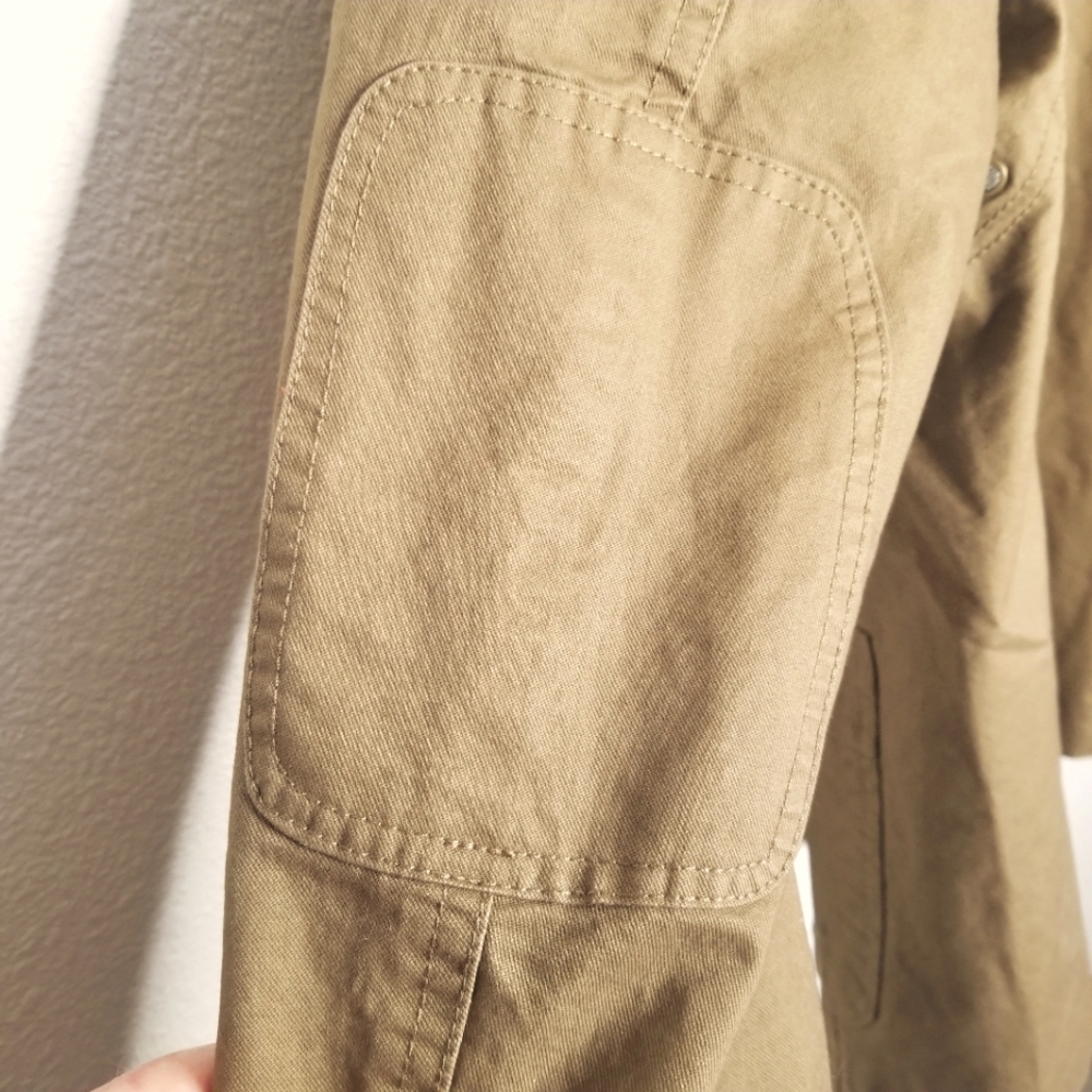 Jeep Outfitters 100% cotton Weather Repellent tan Jacket blazer L - Picture 6 of 9